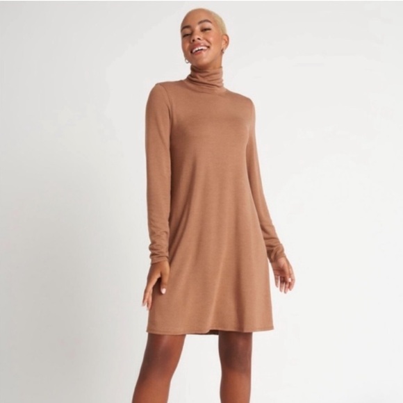 🇨🇦 Kit + Ace • Brushed French Terry Mockneck Dress • Size Small - Picture 1 of 8